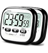 AyayaBoss 2-Pack Magnetic Kitchen Timers for Cooking, Digital Stop Watch Countdown Timer for Kids...