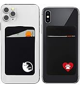 2 Pack of Back of Phone Card Holder Gecko Adhesive Phone Wallet for Phone Case Stick on – Cat & D...