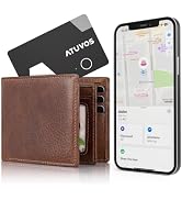 ATUVOS Rechargeable Wallet Tracker Card, Slim 1.6mm Smart Air Tag Card Works with Apple Find My (...