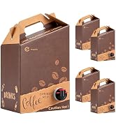 DTFMZOV 5 Pack 96 oz Disposable Coffee Box Dispensers, Insulated Coffee to Go Container with Hand...