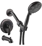 WRISIN Oil Rubbed Bronze Shower Faucet Set with Tub Spout, Bathtub Shower Faucet Set, Shower Valv...