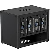 UCTRONICS Upgraded Complete Enclosure for Raspberry Pi Cluster, with 4 Removable Mounting Bracket...