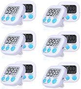 Mwellewm 12Pcs Digital Timers for Classroom Kitchen Timers for Cooking Small Magnetic Stopwatch M...