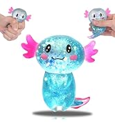 FazaVexior Long Tail Axolotl Squishy Toy - 1 Pcs Glitter Slow Rising Squeeze Toy, Maltose Filled ...