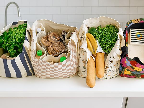 Extra Large Cute Canvas Grocery Bag