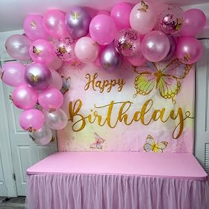 pink balloons