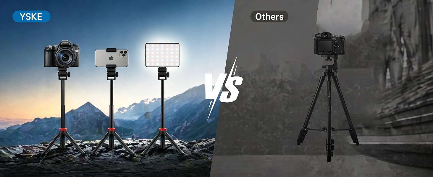 tripod camera photography light stand phone mount adjustable portable aluminum professional video