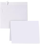 Janvale Blank Cards and Envelopes 4x6, 30 Pack White Invitation Cardstock with 30 Pack Envelopes,...