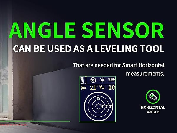 angle sensor can be used as a leveling tool