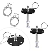 NYTKL 2 PCS Stainless Steel Car Hood Pins Kit, Quick Release Hood Cover Pin Lock Appearance Kit w...