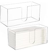ZAVOOS 2 Pack Acrylic Paper Towel Holder, Folded Countertop Z-fold C-fold Trifold Napkin Dispense...