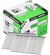 meite 16 Gauge Finish Nails, 2-1/2-Inch Galvanized 16GA Finish Nails, Small Straight Finishing Na...