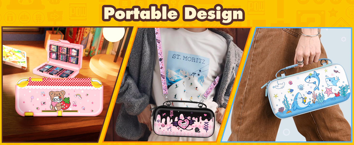 Gurgitat 6in1 Kits Accessories Bundle for Nintendo Switch Lite 2019