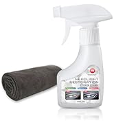 PRAZISCHUTZ Headlight Cleaner and Restorer Spray - Restores Clarity, Removes Haze & Yellowing for...