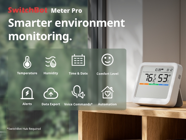SwitchBot Bluetooth Temperature and Humidity Monitor Meter Pro