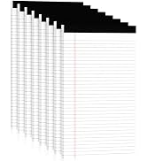 Legal Pads 8.5 x 14 Note Pads, 8 Pack White Paper Pads 8.5''x 14'', Wide Ruled Notebook Pad, Line...