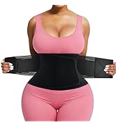 Lisacool Waist Trainer for Women & Men Sweat Band Waist Trimmer Belly Waist sweat band for Women ...