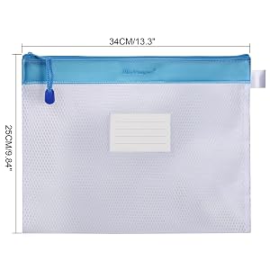 Multipurpose Storage Zipper File Pouch - 4 Colors for Your Choice
