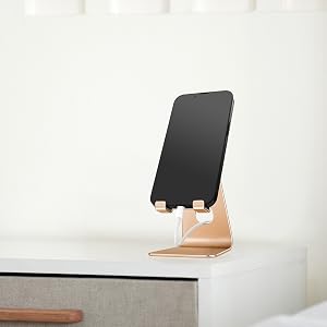 Golden Foldable Aluminum Alloy Cell Phone Holder