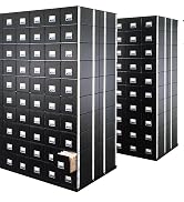 Bankers Box 6 Pack STAXONSTEEL Maximum Space Saving Filing Cabinet, Stacks 10 High, Steel Frame, ...