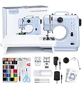 Magicfly Portable Sewing Machines, 12 Built-in Stitches Mini Sewing Machine for Beginner with Rev...