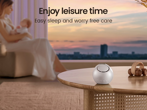 Portable Sound Machine with AI Cry Detection White Noise Machine