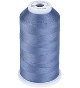 Simthread Heavy Duty Blue Jeans Thread for Denim Sewing 1000 Meters Cone Dark Gray