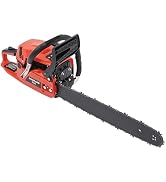 20" Gas Chainsaw 58cc 3.6hp 2-Stroke Engine Chainsaw Petrol Handheld Gasoline Chainsaws for Wood ...