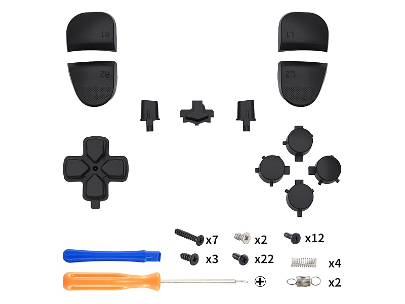 eXtremeRate Replacement Full Set Buttons for PS5 Edge Controller Action Dpad Direction L1L2 R1R2