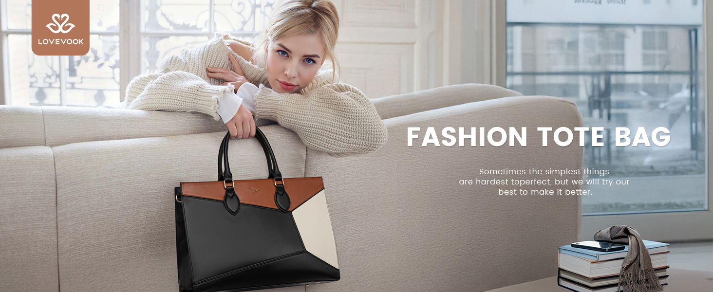 lovevook laptop bag for women,Leather tote Bag