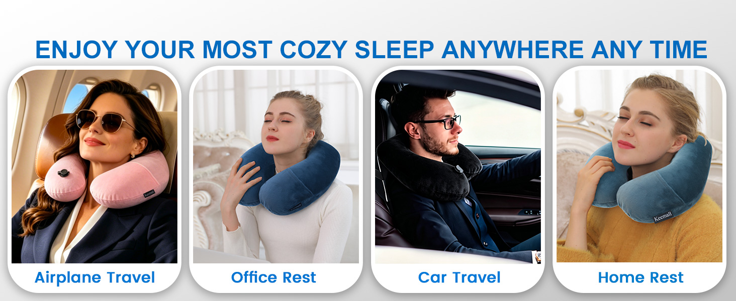 inflatable neck pillow airplane