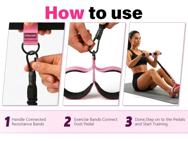 multifunction pedal resistance band