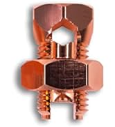 SatelliteSale UL-Listed High Strength Copper Grounding Split Bolt Connectors Size #4