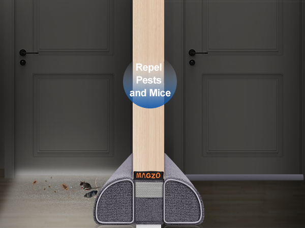 MAGZO Door Draft Stopper Adjustable Under Door Gap Filler