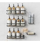 Deyhoc Shower Caddy, 5 Pack Shower Shelves for Inside Bathroom, Rustproof Adhesive Bathroom Organ...