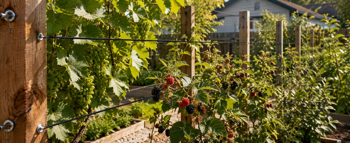 Flexible Support for Vines & Berries