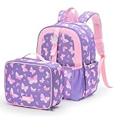 mommore Kids Backpack for Boys Girls 4-8 Kindergarten Elementary School Backpack with Lunch Box -...