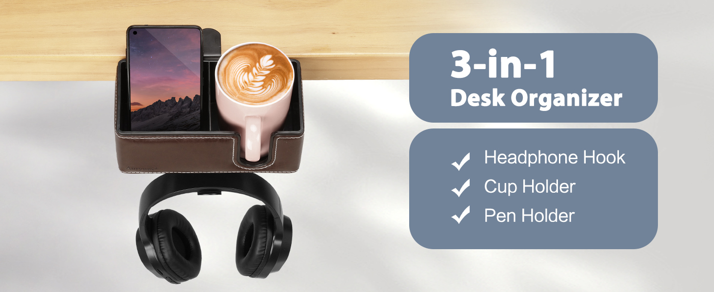 clip on cup holder for desk,cup holder for desk,cup holder for table edge,hanging desk organizer
