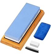 Angerstone Premium Knife Sharpening Stone–Whetstone 1000/6000 Grit, Whetstone Knife Sharpener Sto...