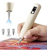Electric Diamond Painting Pen - Cordless Diamond Art Pen Low-Noise Wax-Free, Rechargeable 3-Speed...