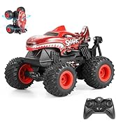 DYODYORC Remote Control Car, 2.4Ghz All Terrain Shark Monster Truck Toys, RC Truck with Music, 3 ...