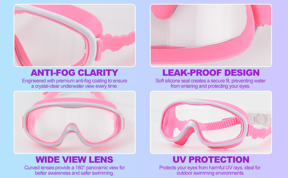 UV Protection Kids Swim Goggles