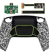 eXtremeRate Textrued White Back Paddles Programable Rise 2.0 Remap Kit for PS5 Controller, Upgrad...