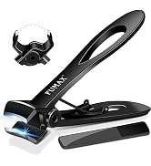 FUMAX Toenail Clippers for Seniors Thick Toenails, Heavy Duty Large Nail Clippers with 15mm Wide ...