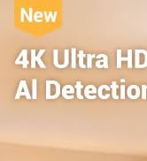4K Indoor Cameras for Home Security, Pet Camera with Phone App, Indoor Security Camera with AI Hu...