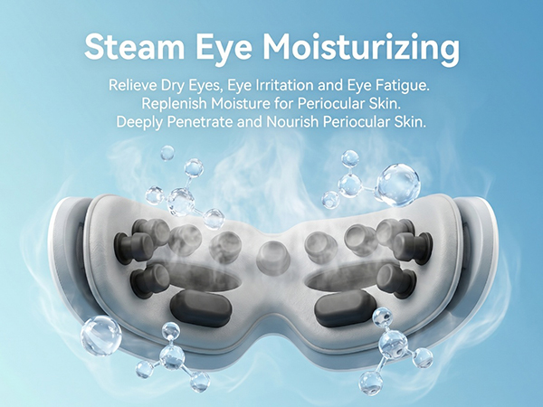 eye massager with warm steam