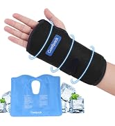 Wrist Ice Pack for Carpal Tunnel, Reusable Hot Cold Therapy Hand Ice Pack Wrap Wrist Ice...
