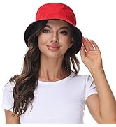 Women Reversible Bucket Hat Summer Beach hat Outdoor Cap