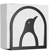 KOKSTOP Napkin Holder for Dining Table: Black Penguins Upright Napkin Holder for Kitchen, Counter...