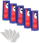 WORKPRO Utility Knife Blades, 50-pack Heavy Duty Box Cutter Blades, Standard Size with Individual...